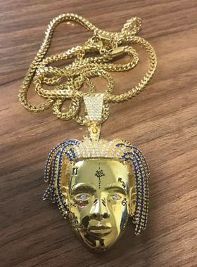 xxxtentacion镶锆石潮流饰品吊坠