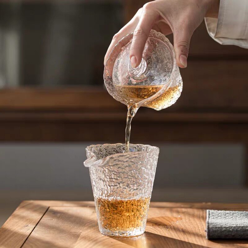 复古冰露日式小酒杯清酒酒具玻璃白酒杯果酒烈酒杯家用分酒器酒壶