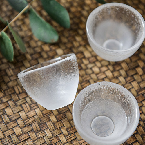 手工云雾玻璃小酒杯加厚清酒杯白酒杯古风酒具套装一两杯酒壶酒盅 - 图2
