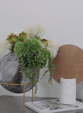 密度家居灰色透明玻璃电视柜葫芦