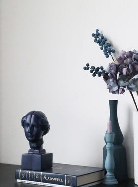 维纳斯蓝色头像样板间饰品装饰