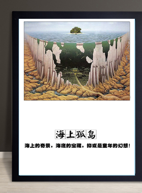 心理咨询室布置装饰画错觉图双关图心理学海报挂画挂图不可能图