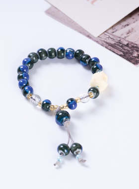 文艺复古民族风景德镇陶瓷手链