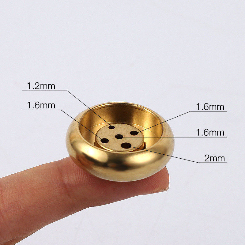 黄铜中式复古鼓型香插五孔香薰炉家用书房禅意线香檀香座,淘宝优惠券,粉丝福利购,淘宝优惠卷