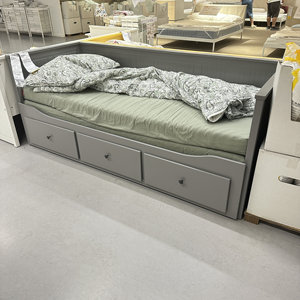 宜家正品代购沙发床汉尼斯坐卧两用床框架带3简约欧式屉伸缩床