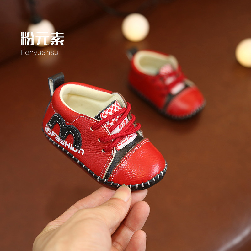 清仓新款春秋季婴儿鞋软底0-1岁男女宝宝学步鞋真皮高帮幼儿单鞋