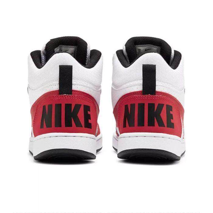 Nike Court Borough Mid 中帮防滑 休闲板鞋 白红拼接 839977-103,淘宝优惠券,粉丝福利购,淘宝优惠卷