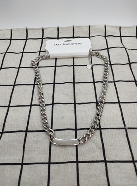 欧美外贸饰品质感简约高贵气质尚佳白金打标女款项链