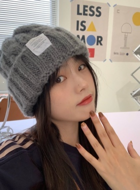色彩收藏家麻花冬季针织毛线帽