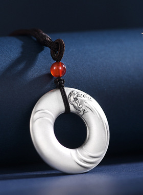 貔貅吞金兽手工编织绳项链男