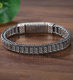 Handmade 925 Intime Silver Dragon Scale Passepartout Bracelet