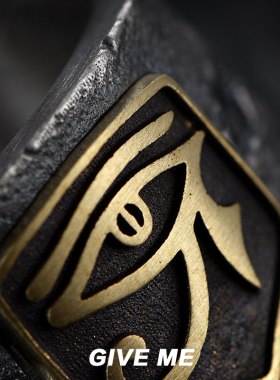 荷鲁斯上帝之眼戒指欧美复古