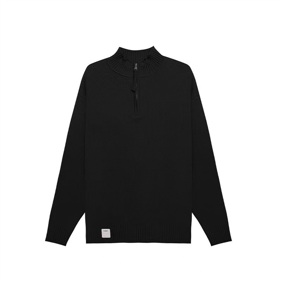 HX狐轩男装秋冬新款圆领毛衫2025年潮流韩版帅气毛衣内塔针织衫潮 - 图1