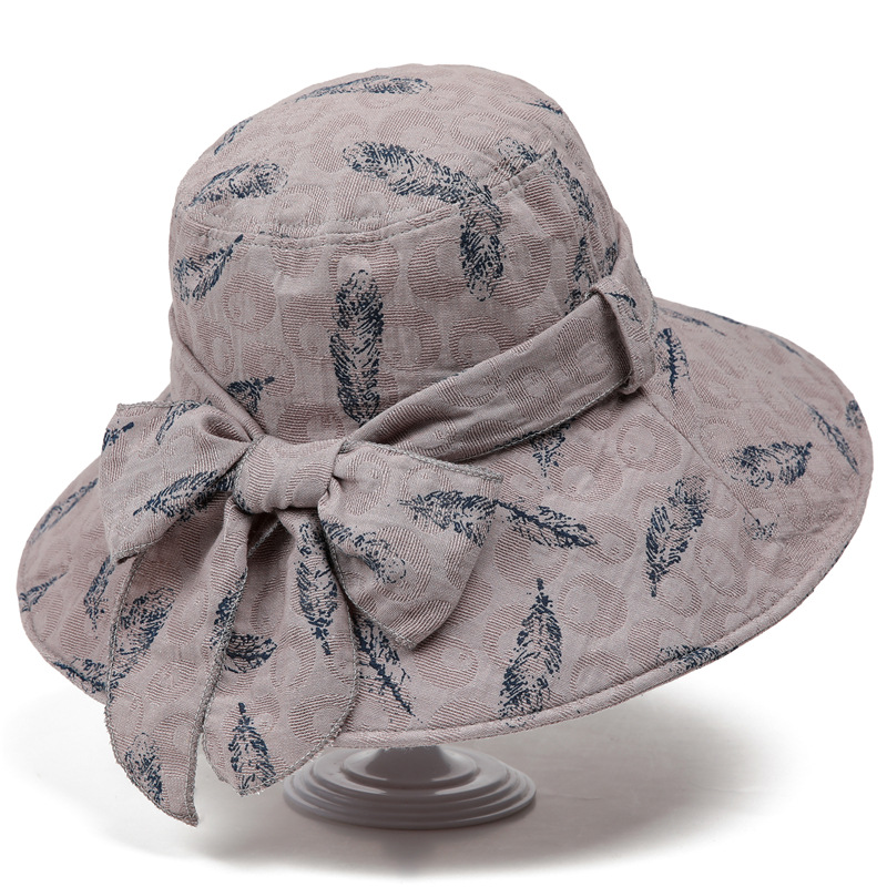 2024新款女士帽子夏天薄款时尚防晒遮阳帽中老年妈妈夏季布帽子女-图3