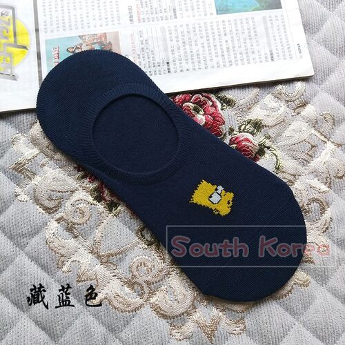 卡通男袜子韩国进口THE SIMPSONS辛普森船袜浅口隐形棉夏ins潮男 - 图3