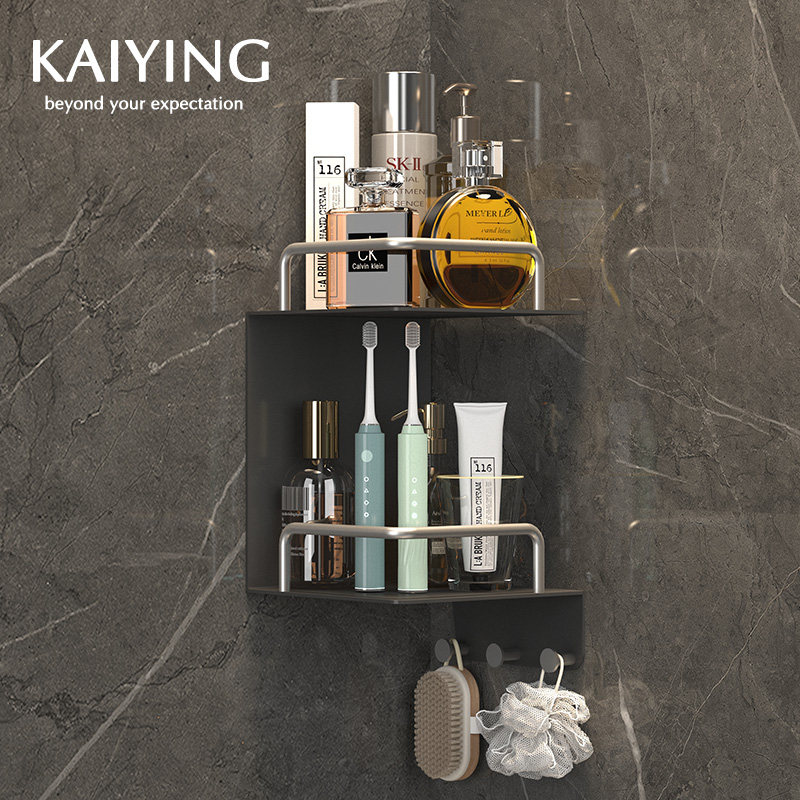 凯鹰浴室挂件卫生间毛巾架免打孔墙面置物架壁挂浴巾架五金挂件,淘宝优惠券,粉丝福利购,淘宝优惠卷