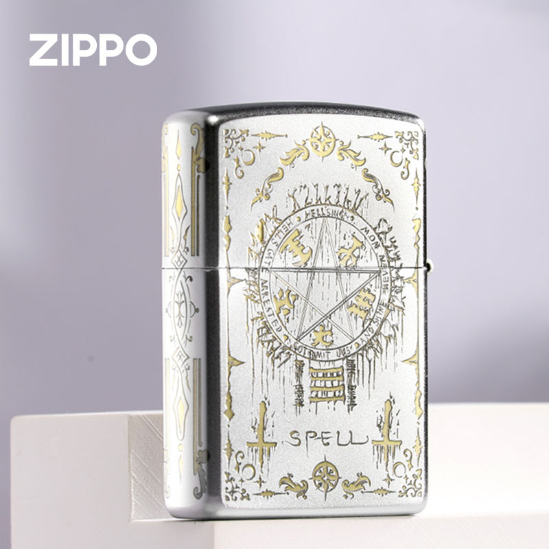 zippo打火机生而自由 爱而无畏官方芝宝防风煤油火机雕刻送男友礼 - 图0