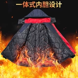 Демисезонный пуховик для работы, куртка, увеличенная толщина