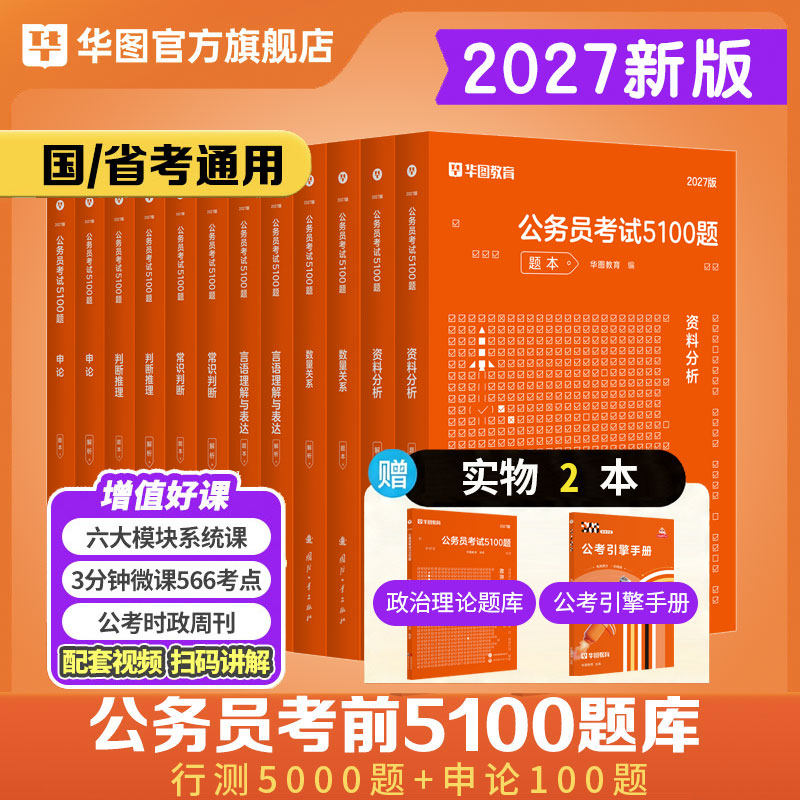 华图河北省公务员考试2027申论行政职业能力测验行测历年真题考前5000题库选调生考前1000题库河北公务员考试2026省考