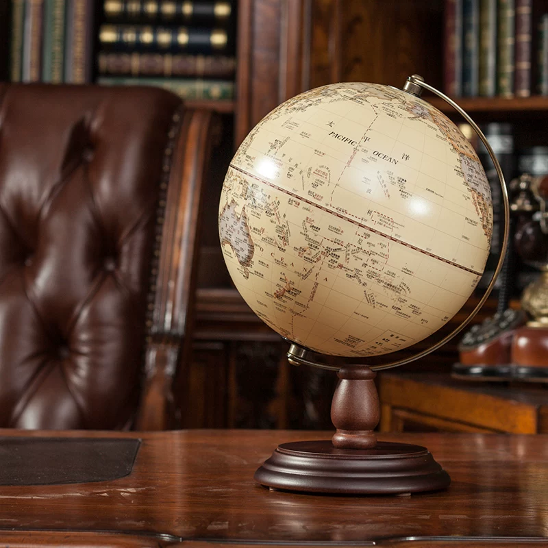 [Tianyu] Sisi -style retro globe, light luxury high -end official flagship store 3D bump and three -dimensional suspended relief small antique bookstore desktop desktop lights