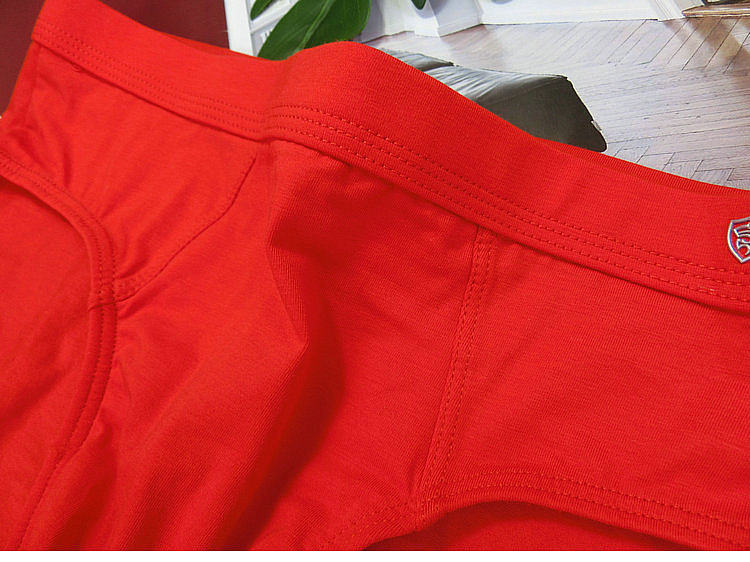 2条价 蝶安芬男士中腰大红色纯棉三角内裤男生喜庆本命年透气裤头,淘宝优惠券,粉丝福利购,淘宝优惠卷