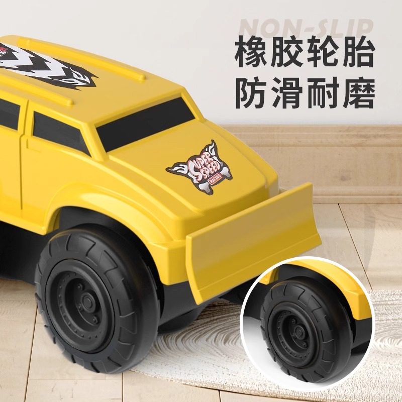 反重力爬墙玩具儿童小汽车男孩宝宝益智3到6岁女孩爬门磁性轨道车 - 图2