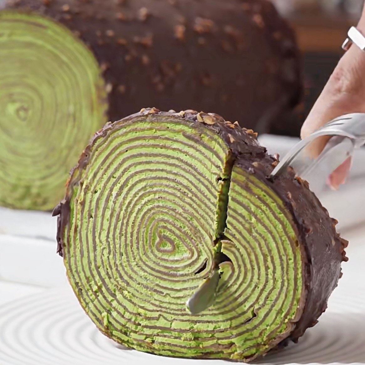 微甜即食手工现做树桩年轮巧克力脆皮抹茶毛巾卷千层蛋糕甜品零食,淘宝优惠券,粉丝福利购,淘宝优惠卷