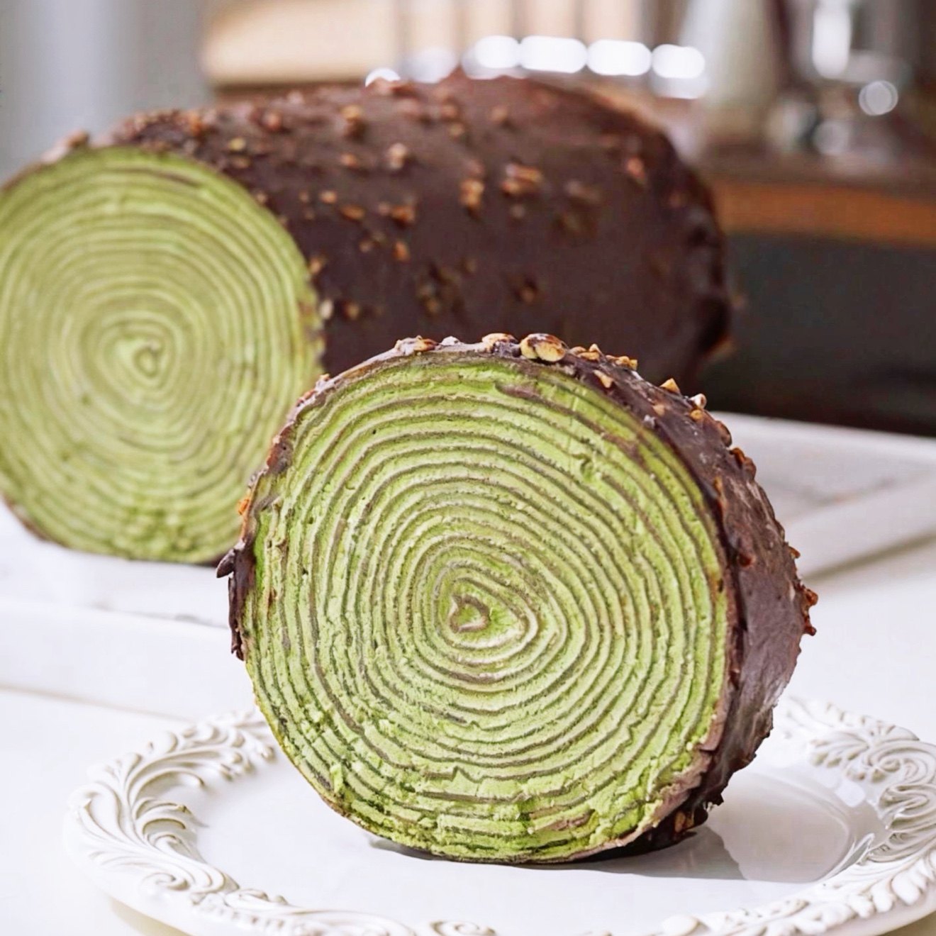 微甜即食手工现做树桩年轮巧克力脆皮抹茶毛巾卷千层蛋糕甜品零食,淘宝优惠券,粉丝福利购,淘宝优惠卷