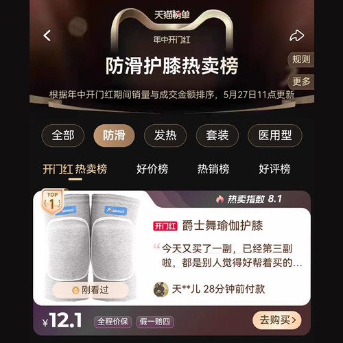 舞蹈护膝跳舞专用女膝盖跪地儿童运动女童爵士舞瑜伽跪拜防摔专业 - 图0