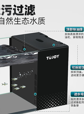 2026新款桌面溪流缸超白玻璃南美