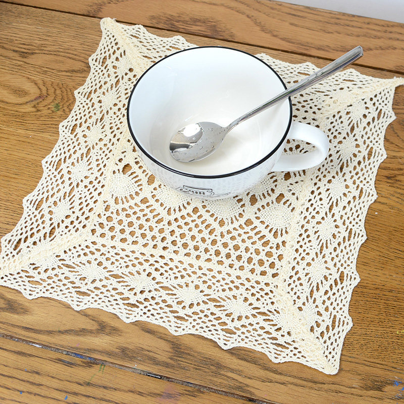 复古蕾丝田园镂空纯色盖巾小桌布餐垫长方形台布拍摄背景道具,淘宝优惠券,粉丝福利购,淘宝优惠卷