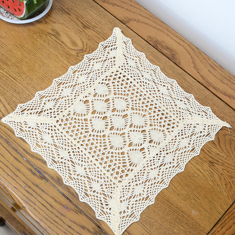 复古蕾丝田园镂空纯色盖巾小桌布餐垫长方形台布拍摄背景道具,淘宝优惠券,粉丝福利购,淘宝优惠卷