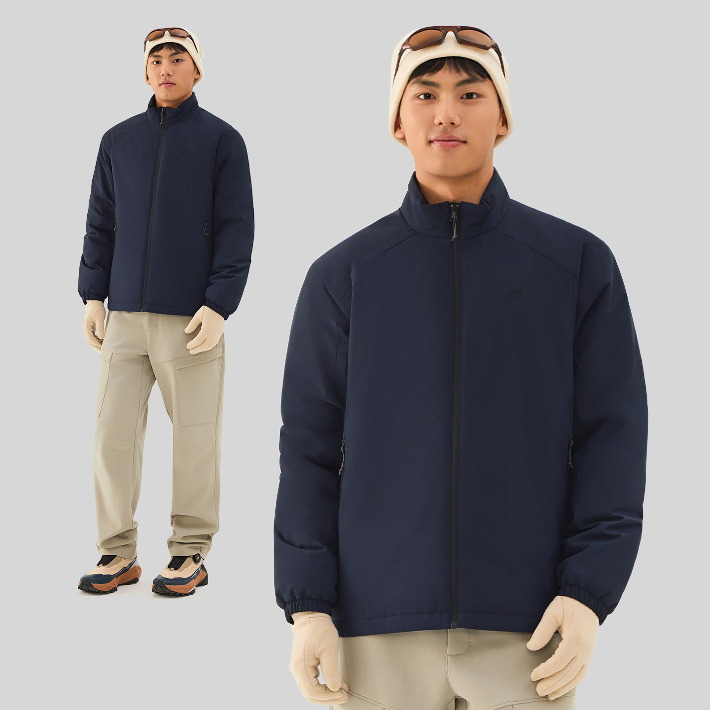 TECTOP/探拓户外轻薄棉服男秋冬保暖防风防泼水徒步登山立领外套 - 图2