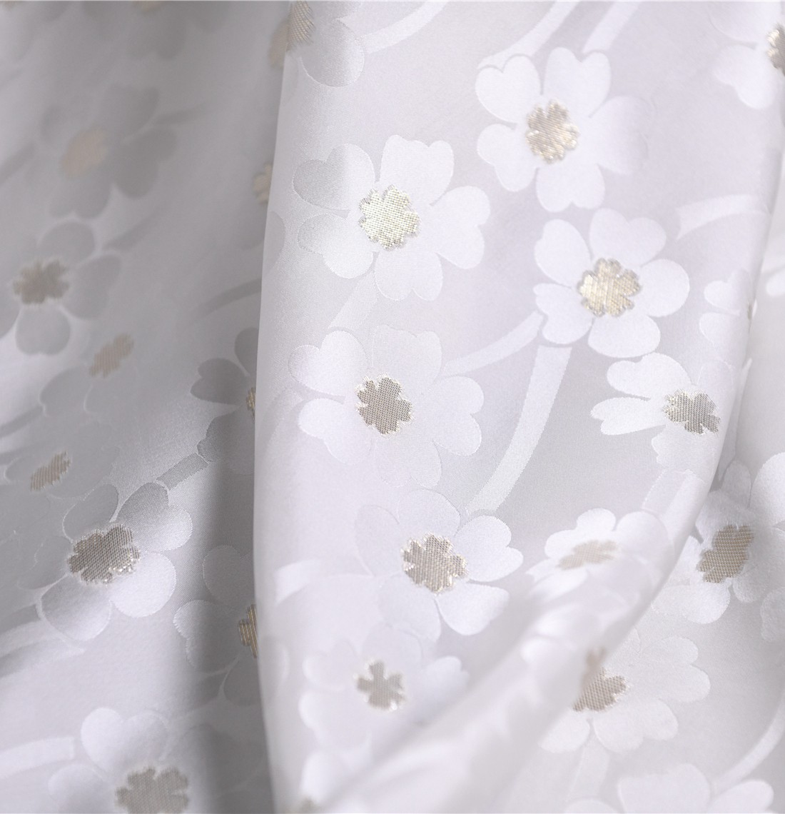 一朵一幕 中式传统如意花纹织金描金提花缎19姆100丝138宽 设计师,淘宝优惠券,粉丝福利购,淘宝优惠卷