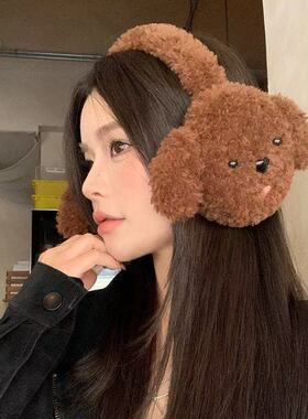 无新款卡通小熊耳罩女冬季耳套