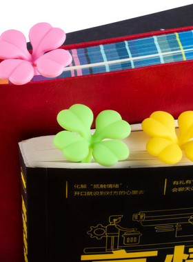 可爱四叶草书签网红女生生日礼物