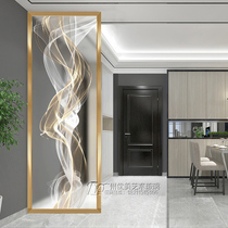 Living Room Art Glass Screen Bedroom Partition Light Transmission Double-sided Home Modern Brief Decoration Into The House Genguan Light Lavish