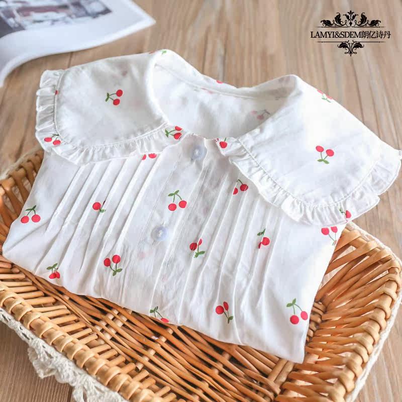 女童娃娃领白衬衫2020秋季打底衫 lamyisdem衬衫