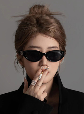 gm复古方圆脸显瘦高级感太阳镜