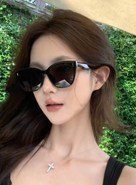 欧美猫眼大框太阳镜女辣妹百搭显脸小修饰脸型凹造型夏季遮阳墨镜