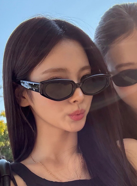 宁艺卓同款猫眼墨镜女款潮方圆脸遮颧骨显脸小夏季遮阳太阳眼镜潮