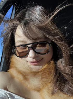 复古茶色椭圆大框太阳镜女潮流显脸小欧美时尚飞行员街拍出游墨镜