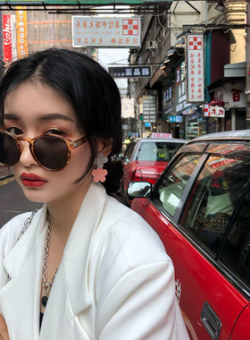 防紫外线圆形港风男女通用显瘦