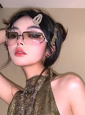 美式复古潮人辣妹同款千禧风墨镜