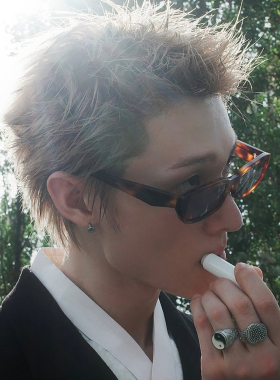 马丁同款男痞帅玳瑁色窄框方形个性太阳镜欧美凹造型气质遮阳墨镜