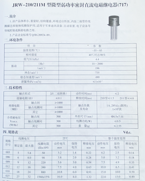 JRW-211M / 024-1  (24VDC) 全新原装8脚1A二常开二常闭继电器 - 图0