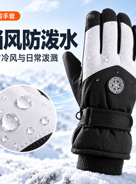 照登升冬季滑雪手套男女