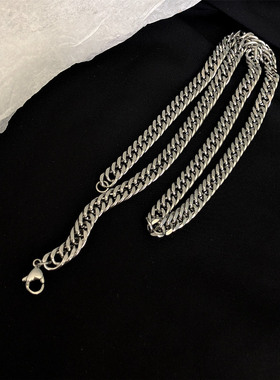 加粗钛钢百搭朋克风不掉色项链