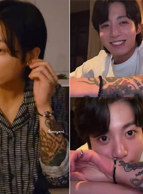 BTS田柾国同款黑玛瑙转运珠手串