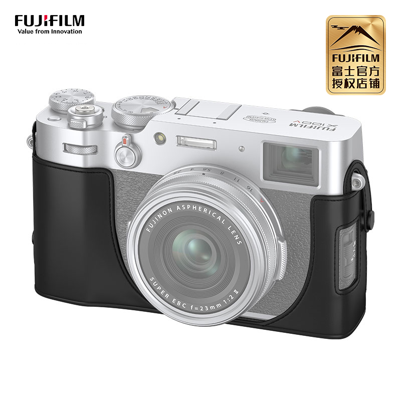 Fujifilm/富士配件LC-X100V原装皮革包适用X100VI x100v相机皮套